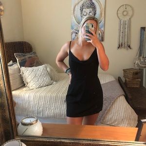 Black Cowl Neck Dress